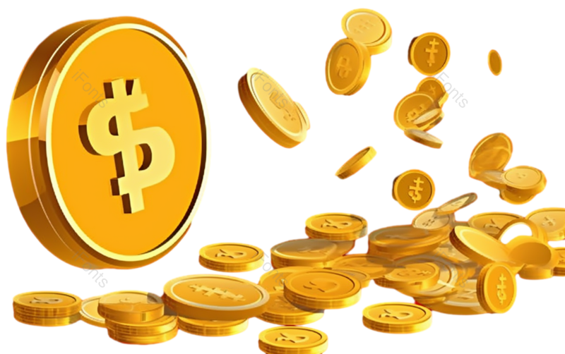 金币图片,素材元素,金属PNG,漂浮元素免抠素材
